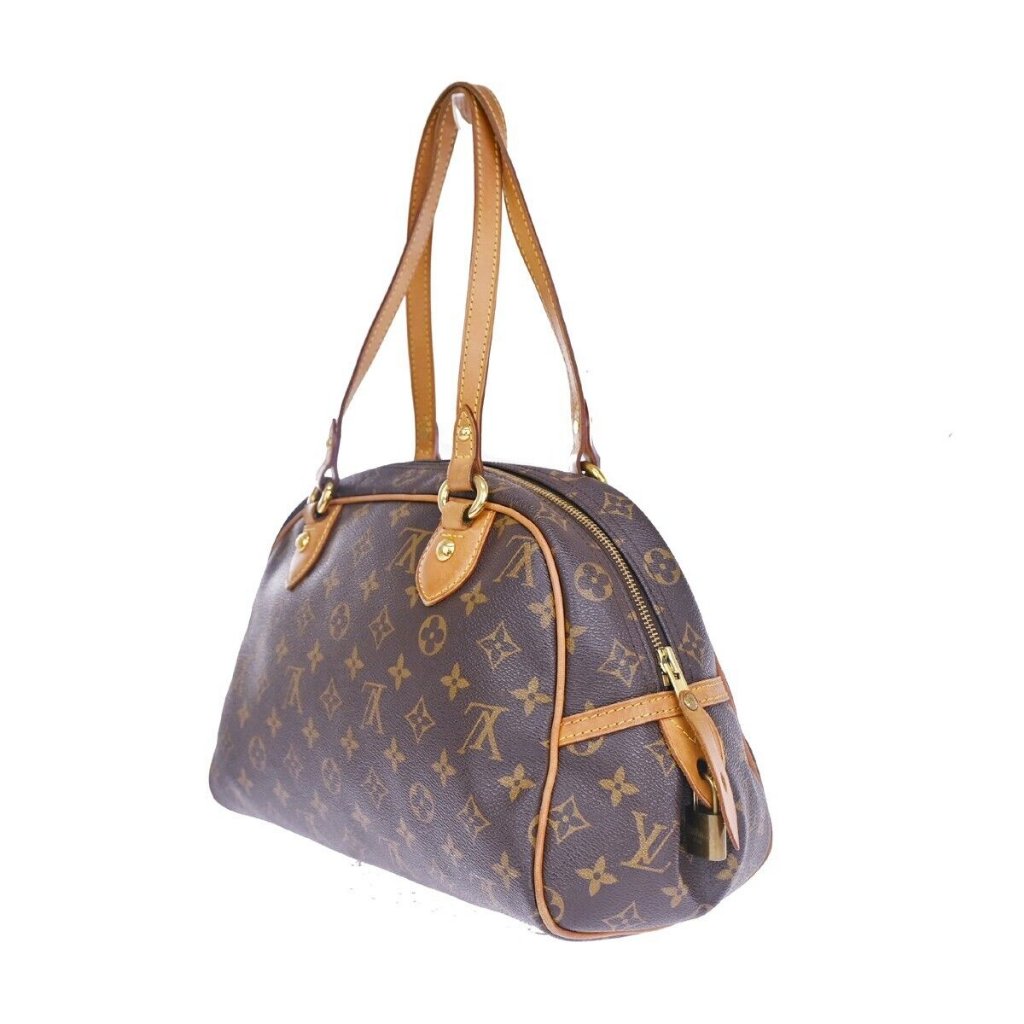 Louis Vuitton Montorgueil Pm Shoulder Bag Monogram Leather Brown